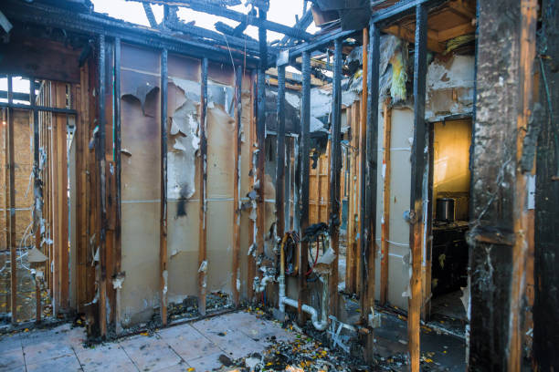 Professional Fire Damage Removal technician working in West Blocton, AL
